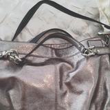 Coach Bags | Like New Coach Pewter Leather Hobo Bag! Mint Condition! | Color: Gray/Silver | Size: 12x11 And 4 Inch Width