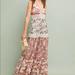 Anthropologie Dresses | Anthropologie By Ranna Gill Cabaret Floral Maxi Dress. | Color: Cream/Pink | Size: M