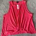 J. Crew Tops | J.Crew Tank Top With Front Twist. Coral. Never Worn - Brand New W/ Tags! Size Xl | Color: Pink/Red | Size: Xl