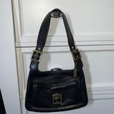 Coach Bags | Coach Black Leather Saddle Bag | Color: Black | Size: 12.5” X 8.5”