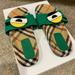 Burberry Shoes | Authentic Burberry Kids Slides - Worn | Color: Green | Size: 2.5bb