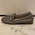 Coach Shoes | Coach Fortunata Moccasin Slip-On Shoes In Silver Gray | Color: Gray/Silver | Size: 10