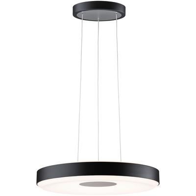 PAULMANN Pendelleuchte "Puric Pane", schwarz (schwarz, grau), Ø 40,0cm, Lampen, LED, dimmbar, Schwarz, Grau, Metall Image