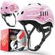 SKATEWIZ Skateboard Helmet Kids bike Helmet - bmx helmet, scooter helmet, skate girls helmet - Size S in Pink - bicycle helmet boys bike helmet skateboard accessories