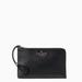 Kate Spade Bags | Kate Spade Staci Medium L Zip Wristlet Leather Wallet Phone Holder Black New | Color: Black | Size: Os