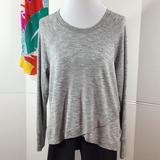 Athleta Tops | Athleta Heather Gray Criss Cross Sweater L | Color: Gray | Size: L