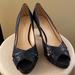 Kate Spade Shoes | Kate Spade Black Sparkle Peep Toe Heels In Excellent Condition | Color: Black | Size: 9b