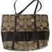 Coach Bags | Coach Authentic Classic C Logo Print Tote / Purse Handbag Tan Brown | Color: Brown/Cream | Size: Os