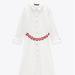 Zara Dresses | Chain Belt Shirtdress | Color: White | Size: Xs