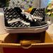 Vans Shoes | Brand New Size 13.5 Boys High Top Black And White Vans Sneakers | Color: Black | Size: 13b