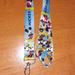 Disney Accessories | L2. Best Walt Disney World Mickey Mouse Coloring Lanyard With Metal Clip | Color: Black/Blue | Size: Os