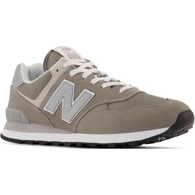 Sneaker NEW BALANCE "ML574 Core", Gr. 40,5, grau (stein, grau), Leder, Textil, Schuhe Modernsneaker