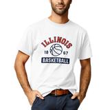 Men's League Collegiate Wear White Illinois Fighting Illini Basketball Team Arch All American T-Shirt
