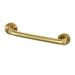 "Kingston Brass DR514127 Meridian 12"" Grab Bar, 1-1/4"" Diameter, Brushed Brass - Kingston Brass DR514127"