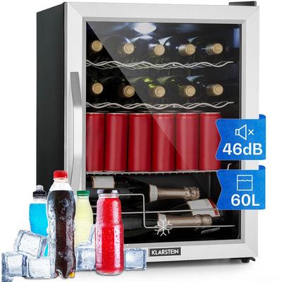Klarstein - Beersafe xl Mix It Edition Kühlschrank 60 Liter 4 Böden Panoramaglastür Image
