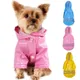Manteau de pluie d'été pour animaux de compagnie vêtement imperméable à capuche en PU pour chiot