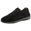 Schnürschuh GABOR "FLORENZ", Damen, Gr. 40, schwarz, Nubukleder, unifarben, sportlich, Schuhe, mit kontrastfarbenen Ziernähten, Freizeitschuh, Halbschuh, Schnürschuh