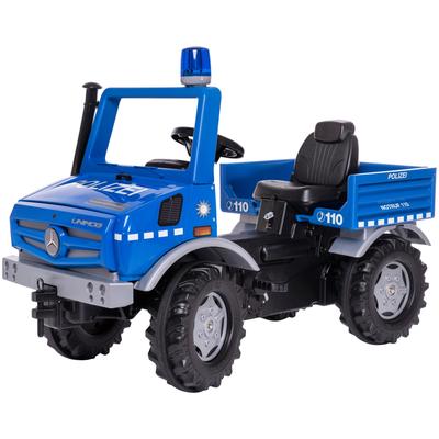Tretfahrzeug ROLLY TOYS "rollyUnimog Polizei", blau, Tretfahrzeuge, KinderB:118cm H:81cm T:54cm, inkl. rollyFlashlight, B:118cm H:81cm T:54cm Image