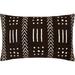 Tazmin Bold Block Printed Geometric Hand Woven Throw Pillow