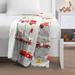 Lush Decor Fire Truck Kids Washable Reversible Weighted Blanket 2Pc