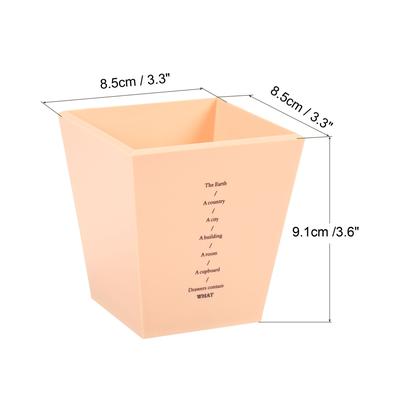 Pen Cup Holder, Plastic Pencil Stand Desk Stationery Organizer