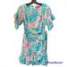 Lilly Pulitzer Dresses | Lilly Pulitzer(R) Darlah Print Ruffle Dress | Color: Green/Pink | Size: 00