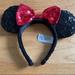 Disney Accessories | Guc Disney Parks Minnie Mouse Sequined Headband | Color: Black | Size: Os