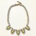 J. Crew Jewelry | J Crew Neon Yellow And Rhinestone Statement Necklace | Color: Gold/Yellow | Size: Os