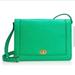 J. Crew Bags | Guc J. Crew Kelly Green Tillary Leather 3-In-1 Crossbody, Clutch, Shoulder Bag | Color: Gold/Green | Size: Os