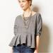Anthropologie Tops | Anthro Saturday Sunday 3/4 Sleeve Top Size L | Color: Gray | Size: L