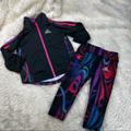 Adidas Matching Sets | Adidas Girls Track 2pc Suit Size 9 Months | Color: Black/Purple | Size: 9months