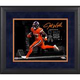 Javonte Williams Denver Broncos Facsimile Signature Framed 11" x 14" Spotlight Photograph