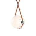 Hubbardton Forge Derby 1 - Light Single Globe LED Pendant Glass in Gray/Brown | 14 H x 14.9 W x 14 D in | Wayfair 131042-1020