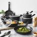 ZWILLING J.A. Henckels Madura Plus Forged 10 Piece Aluminum Non Stick Cookware Set Non Stick/Aluminum in Black/Gray | 10 W in | Wayfair 1022437