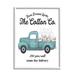 Gracie Oaks Toilet Paper Cotton Co Delivery Truck Bathroom Word Design - Floater Frame Graphic Art Print in Blue/Green | 30 H x 24 W in | Wayfair