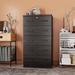 Latitude Run® Coyville Better Home Products Olivia Wooden Tall 5 Drawer Chest Bedroom Dresser Wood in Brown | 56 H x 31.5 W x 15.75 D in | Wayfair