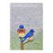 East Urban Home Blue Birds Polyester 12.5 x 18 in. Flag in Blue/Brown | 12.5 H x 18 W in | Wayfair 4F7B90218D49435EAF75F0A3D530810D