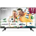 CHiQ Fernseher,32 Zoll, 720p, Smart TV,Android11,HDR,WiFi,Bluetooth,Google Assistant,Chromecast,Netflix,Prime Video,YouTube,Triple Tuner(DVB-T2/T/C/S2),HDMI/USB,Dolby Audio, Schwarz