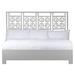 David Francis Furniture Palm Springs Low Profile Standard Bed Wood in Gray | 60 H x 80 W in | Wayfair B4105BED-K-S152