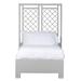 David Francis Furniture Low Profile Standard Bed Wood/Wicker/Rattan in Gray | Extra-long Twin | Wayfair B5075BED-TXL-S152