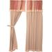 VHC Brands Sawyer Mill Solid Sheer Rod Pocket Curtain Panels Polyester/Microfiber in Red/Brown | 36 H x 84 W in | Wayfair 51344