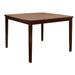 Red Barrel Studio® Wooden Transitional Counter Height Table w/ Block Legs, Espresso Wood in Brown | 36 H x 54 W x 54 D in | Wayfair