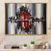 17 Stories Fantasy Red City Skyline - Floater Frame Print on Canvas in Black/Gray/Red | 12 H x 20 W x 1 D in | Wayfair