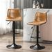 Trent Austin Design® Halima Rockel Swivel Bar Stools Set Of 2 Wood in Brown | 43 H x 16.7 W x 16.9 D in | Wayfair 36529594CD9B4BA6A1F570DB54491B74