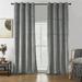 Mercer41 Deavion Velvet Solid Color Metal Grommets Room Darkening Curtain Panels (Set of 2 ) 84.0 H x 52.0 W in gray/blueVelvet | Wayfair