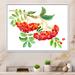 Winston Porter Red Viburnum Opulus Leave - Floater Frame Print on Canvas Metal in Green/Red | 30 H x 40 W x 1.5 D in | Wayfair