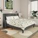Ebern Designs Emonnie Low Profile Platform Bed Upholstered/Linen in Gray | 44.9 H x 57.1 W x 77.4 D in | Wayfair C5137A095E2B4A8BAD7BCA05A4FBBD6B