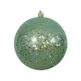 The Holiday Aisle® Holiday Décor Ball Ornament Plastic in Green | 4.75" H x 4.75" W x 4.75" D | Wayfair 8D34F0DF5BEF460D94CE49FF5426357E