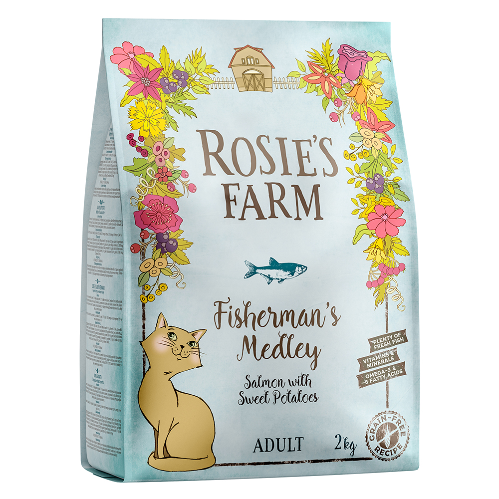 5x2kg Salmon & Sweet Potato Rosie's Farm Dry Cat Food