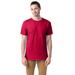 Hanes 5280 Adult Essential Short Sleeve T-Shirt in Crimson size 5XL | Cotton